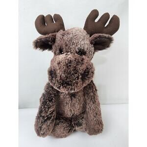 Jellycat London 12" Bashful Marty Moose Medium Brown Woodland Plush RARE